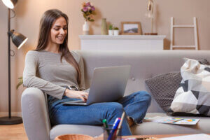 image of hybrid work from home model