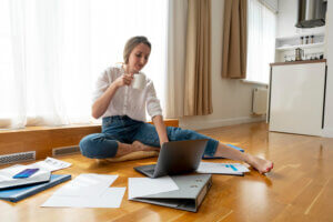 Image of hybrid work from home