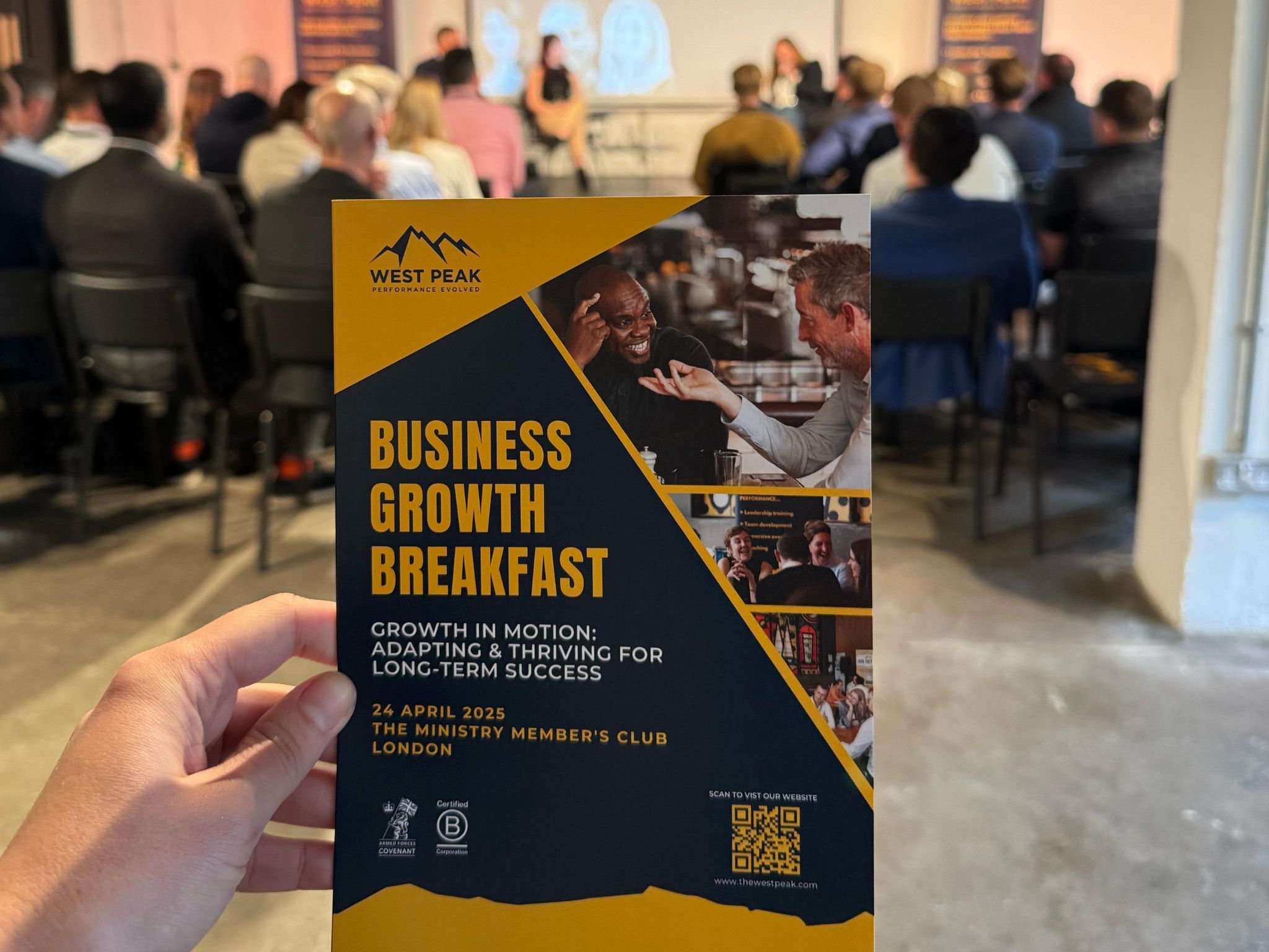 West Peak Business Growth Breakfast networking